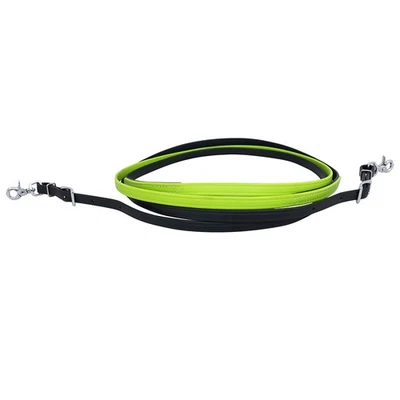 HILASON Western Horse Cuero Biothane Cabezal Cuello Pecho Rienda Verde Lima Foto 1 de 3