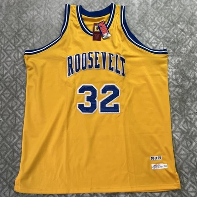 CAMISETA AMARILLA JULIUS ERVING ROOSEVELT HIGH SCHOOL LEGENDARIA JUEGO TALLA 58 Foto 1 de 4