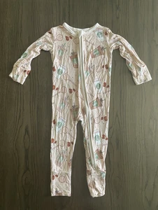 Charlie’s Project Little Snuggles Bamboo Zippy Romper Starbucks 18-24M - Picture 1 of 3