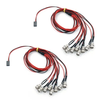 RC LED Light RC Car Light 16 Lights For 1/10 1/8 HSP Redcat RC4WD Axial SCX10 - Image 1 of 4