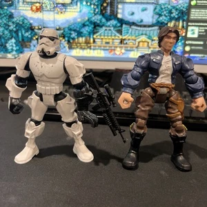 Hasbro Star Wars Hero Mashers Il ritorno dello Jedi Hans Solo e Stormtrooper Figu - Foto 1 di 13