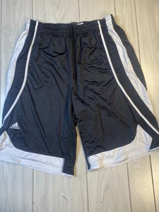 Adidas Men’s Basketball Shorts Large Black /white Short XLT - Picture 1 of 12