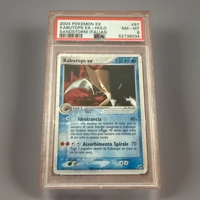Kabutops EX  - #97 2004 - Sandstorm Tempesta di Sabbia - Pokemon PSA 8 TCG ITA - Image 1 of 4