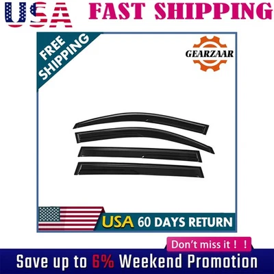 Para Toyota Highlander Mugen 2008-2013 Visera de ventana Sol Lluvia Ventilación Sombra 3D Ondulada Foto 1 de 4