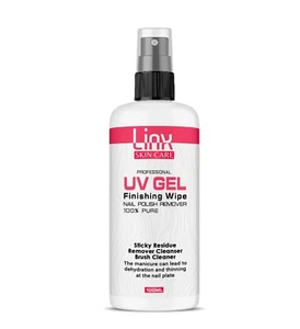 LINX UV NAGEL GEL FINISH WIPE FÜR KLEBRIGE RÜCKSTÄNDE ENTFERNER & BÜRSTENREINIGER 100ML - Bild 1 von 1