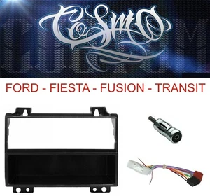 MASCHERINA AUTORADIO FORD FIESTA FUSION TRANSIT 2ISO CON CAVO E SPINOTTO ANTENNA - Foto 1 di 6