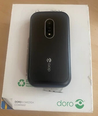 Doro 7030 Dual Sim schwarz GROSSE TASTEN Telefon entsperrt - mit Box & Zubehör - Bild 1 von 4