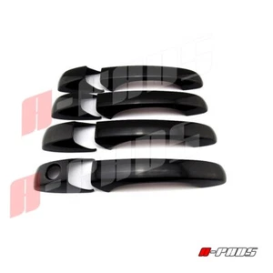 FOR JEEP PATRIOT 07-09 10~12, GRAND CHEROKEE 11 12 13 Black 4 DOOR HANDLE COVER - Foto 1 di 1