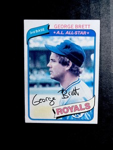 1980 Topps COLOR ERROR CARD George Brett #450 RARE