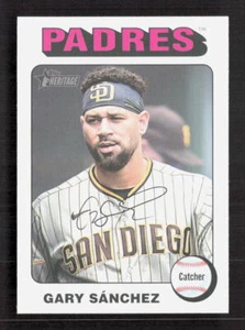 Gary Sánchez 2024 Topps Heritage #11 Bordo bianco parallelo - Foto 1 di 2