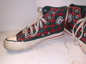 Vintage Christmas Converse Chuck Taylor All Star Sneakers Men's Size 3 1/2 - Picture 1 of 7