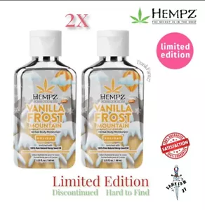 *Guaranteed New* 2x Hempz Vanilla Frost Mountain Herbal Body Moisturizer 2.25oz - Picture 1 of 1