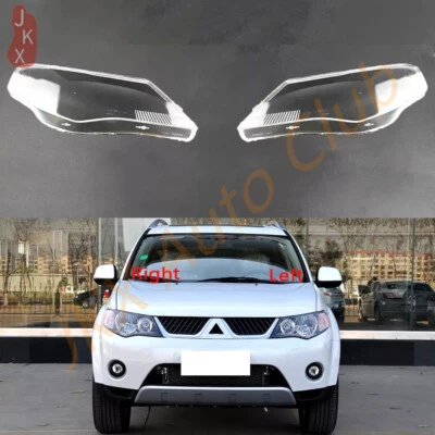 For Mitsubishi Outlander 2006-2009 Right&Left Side Headlight Lens Shell x - Image 1 of 4