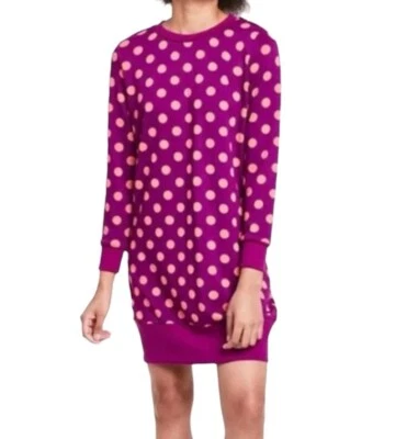 Vestido Victor Glemaud X Target Púrpura Lunares Manga Larga Tejido Talla Pequeña Foto 1 de 4