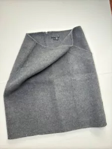 THEORY Grey 90% Wool Blend Midi Pencil Skirt Classic Size 2 Like New VTG - Foto 1 di 8