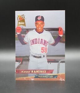 1993 Fleer Ultra MANNY RAMIREZ Rookie Card #545 Indians Red Sox