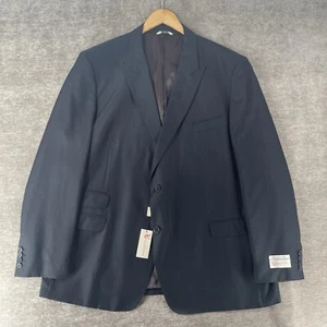 G Valentino Men’s 2 Button Wool Silk Single Breasted Blazer Size 56L Italy NEW - Picture 1 of 15