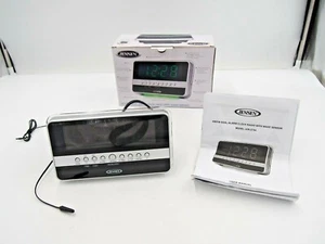 Jensen JRC-275A AM/FM Dual Alarm Clock Radio with Wave Sensor - Tested Working - Picture 1 of 6