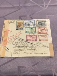 1941 Segunda Guerra Mundial Congo Belga Leopoldville a Miami historia postal - Imagen 1 de 3