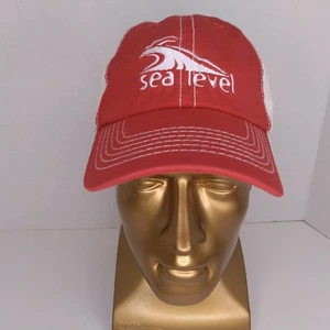 Gorra ajustable al nivel del mar sombrero rojo ola blanca - Imagen 1 de 8
