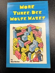 Three Dee Mouse Mazes 1989 Vintage Book Paperback Unused Dan Nevins Free Ship - Picture 1 of 2