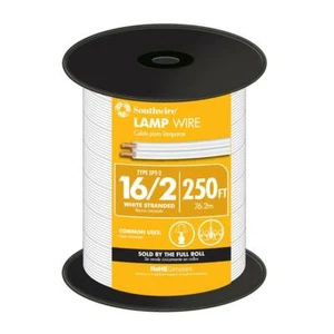 Cerrowire SPT-2 Lampendraht 250 Fuß 16-2 weiß 25W2-1202G3 - Bild 1 von 2