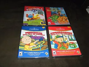 PC CD-ROM LOT CAILLOU PRESCHOOL & KINDERGARTEN LAND BEFORE TIME & DELUXE PHONICS - Picture 1 of 1