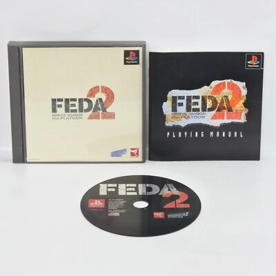 FEDA 2 II WHITE SURGE the PLATOON CYCLONE Best PS1 Playstation For JP 0444 p1 - Image 1 of 4
