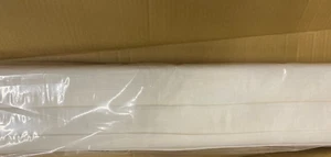 Pottery Barn Emery Linen/Cotton Cordless Roman Shade 32" x 64" White Light Filt - Picture 1 of 2