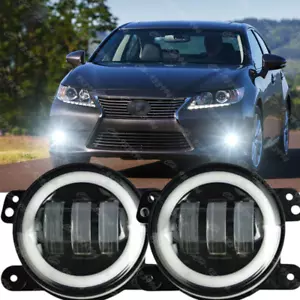 Pair Clear LED Fog Light For Lexus ES300h ES350 2013-2015 Bumper Driving Lamps - Picture 1 of 9