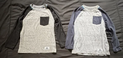 2x Camisas Shaun Blancas Manga Larga Talla XS 4/5 Negro Y Azul Marino Foto 1 de 4