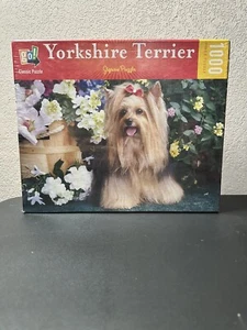 NEW & SEALED 19 5/8" X 29 1/2"-Yorkshire Terrier- GO- CLASSIC PUZZLES-1000 piece - Picture 1 of 2