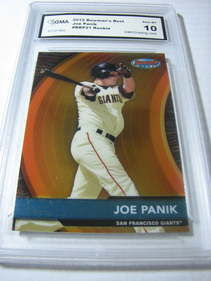 JOE PANIK S.F. GIANTS 2012 BOWMAN'S BEST ROOKIE RC #BBP21 GRADED 10 - Image 1 of 1