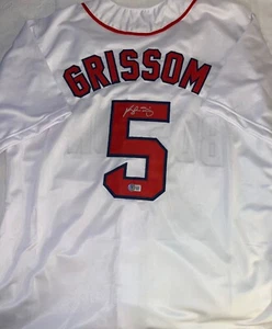 Vaughn Grissom Red Sox Auto Signed Custom Jersey Beckett Witness White _ - Picture 1 of 3