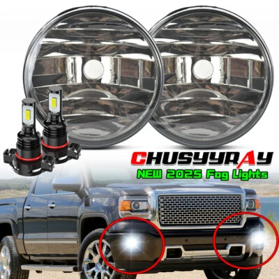 Luces antiniebla para GMC Sierra 3500 HD 2007-2014 lámpara de parachoques lente transparente reemplazo A+ Foto 1 de 4