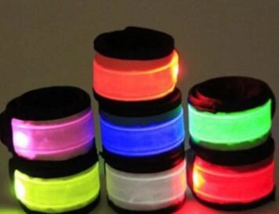 SLAP WRISTBAND FLASH LED BRACELET armband Light glow running night safety gear - Image 1 of 4