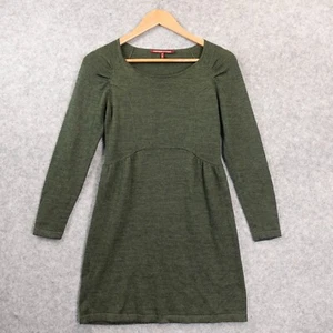 Olive Knit Mini Sweater Dress XS COMPTOIR DES COTONNIERS Natacha Wool Cozy Fall - Picture 1 of 11