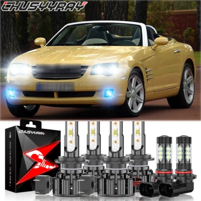 Para Chrysler Crossfire 2004-2007 2008 Combo 6x faro LED + luz antiniebla - Imagem 1 de 4