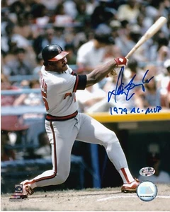 DON BAYLOR CALIFORNIA ANGELS 1979 AL-MVP ACTION SIGNED 8x10 - Picture 1 of 1