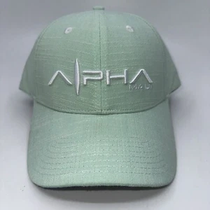 ALPHA 808 Maui Embroidered Snapback Woven Ball Cap Aloha Hat Mint Green NWOT - Picture 1 of 10