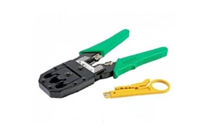 MODULAR CRIMPING TOOL ETHERNET NETWORK CABLE LAN PATCH RJ45 RJ12 RJ11 3 IN 1 - Afbeelding 1 van 1