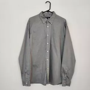 Aquascutum Grey Long Sleeve Classic Fit Button-Up Shirt - Size XL - Picture 1 of 10