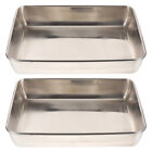 Stainless Steel Roasting & Baking Pans - Set of 4-