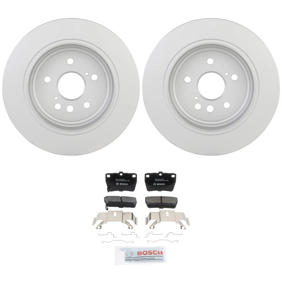 Kit de pastillas de freno de disco de cerámica rotores Quietcast traseros Bosch para Toyota RAV4 2004-2005 Foto 1 de 1