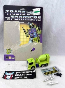 Transformers Original G1 1985 Constructicon Mixmaster Complete w/ Full Card Back - Picture 1 of 2