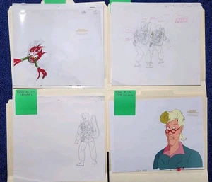 Vintage LOT THE REAL GHOSTBUSTERS Original Production Animation Cels Art EGON - Bild 1 von 9