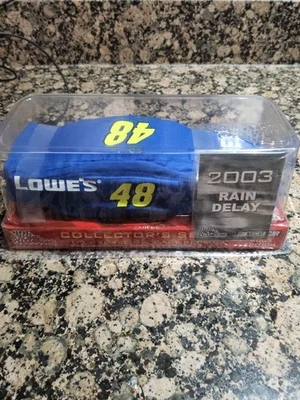 XRARE 1:24 Jimmie Johnson #48 LOWES 2003 NASCAR w/ RAIN DELAY COVER 1 of 500 - Image 1 of 4