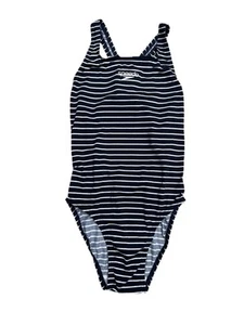 Girls Endurance+ Medalist Swimsuit Navy White Speedo Size 6/28. Brand New - Picture 1 of 6