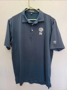 Rare Peter Millar Summer Comfort Golf Polo Shirt Dell Match World Size XL - Picture 1 of 7