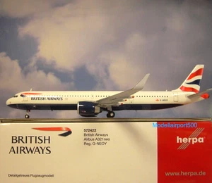 Herpa Wings 1:200 Airbus 321neo British Airways G-NEOY 572422 Modellairport500 - Bild 1 von 2
